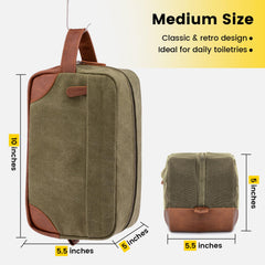 Vorspack Travel Toiletry Bag open main compartment for shaving and cleansers
