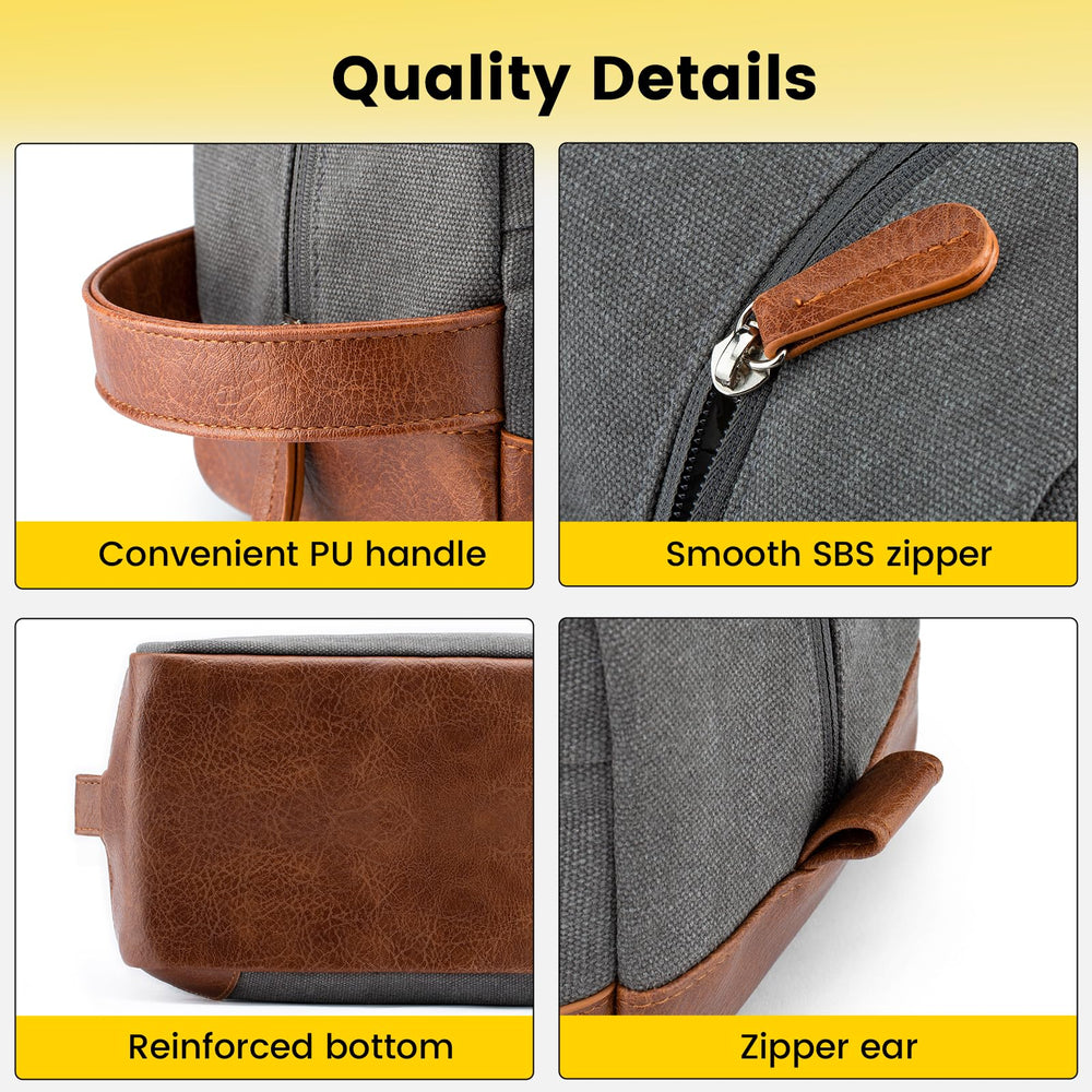 Vorspack Travel Toiletry Bag mesh pockets keep daily items sorted and reachable.