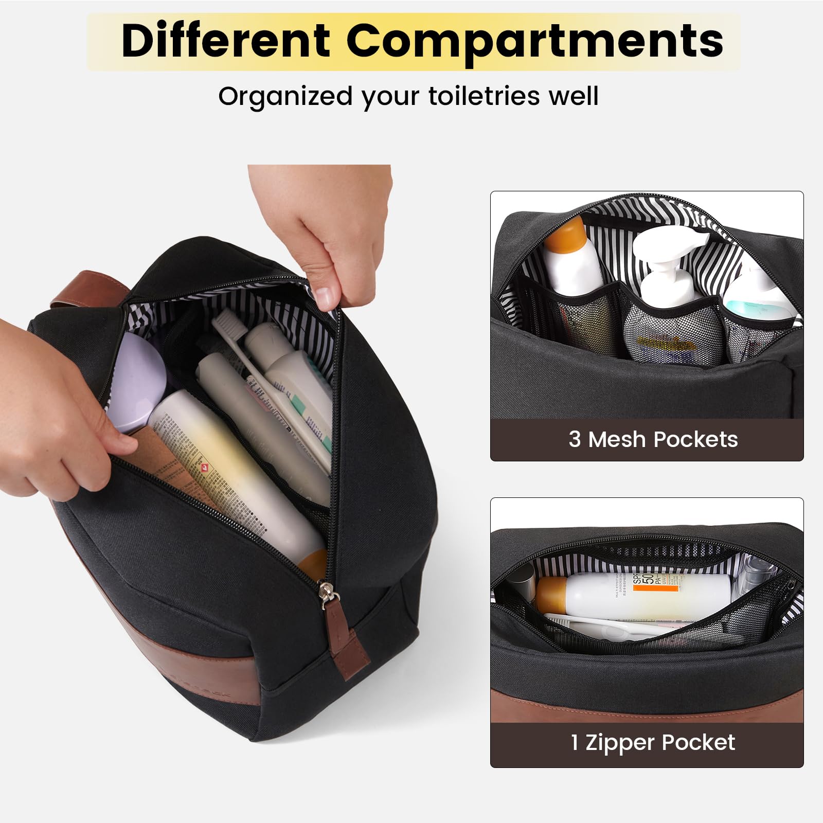 Vorspack bag with PU leather handle for easy carrying and hanging