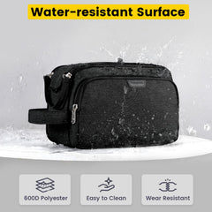Vorspack Travel Toiletry Bag water-resistant surface protects contents from splashes