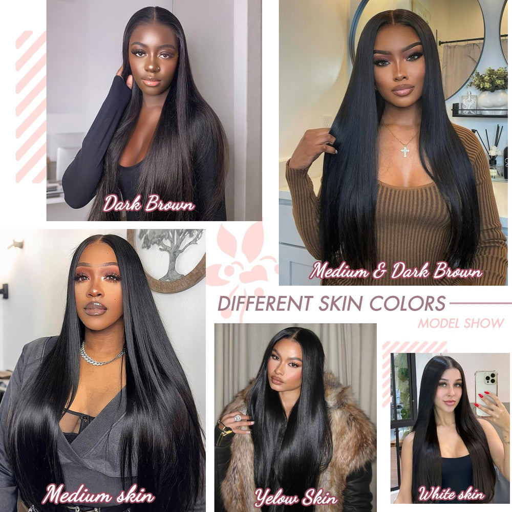 Vorynix 200-density straight hair offers fullness for a confident look