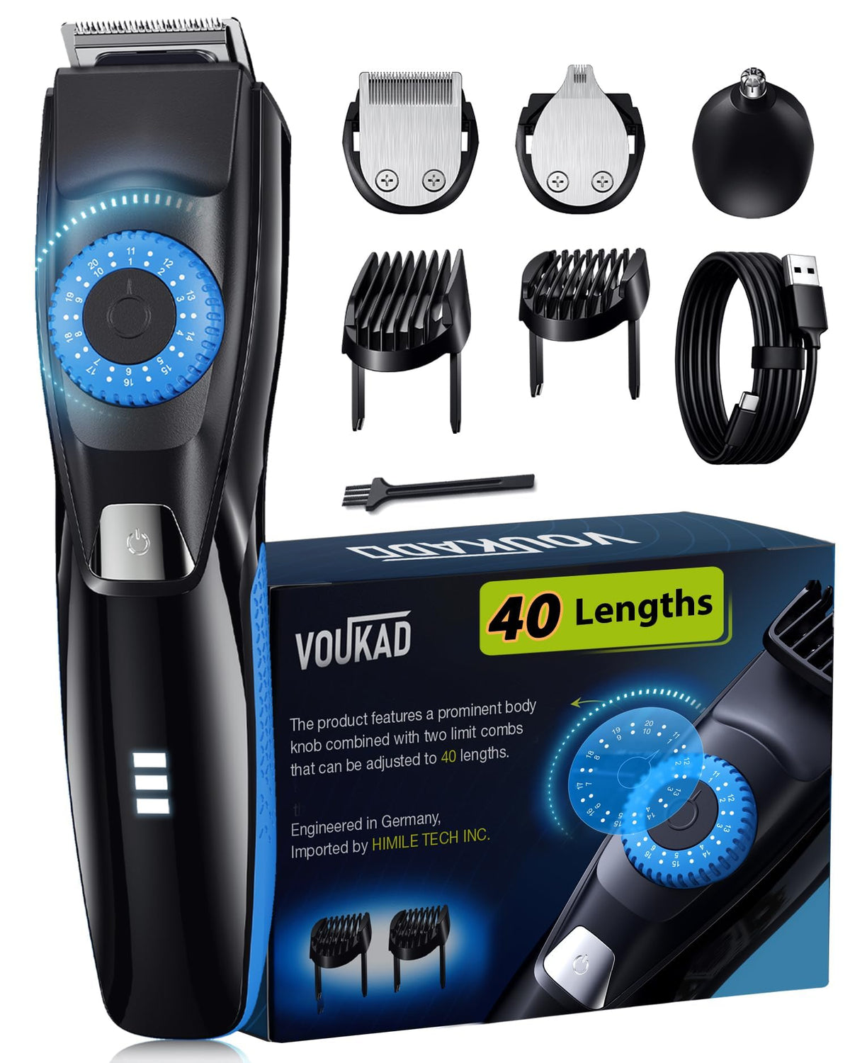 Voukad 40 Precisions beard trimmer for clean beard lines and shaping