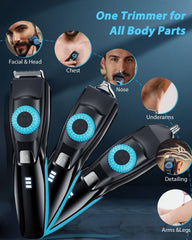Voukad nose/ear hair trimmer for painless grooming and quick maintenance