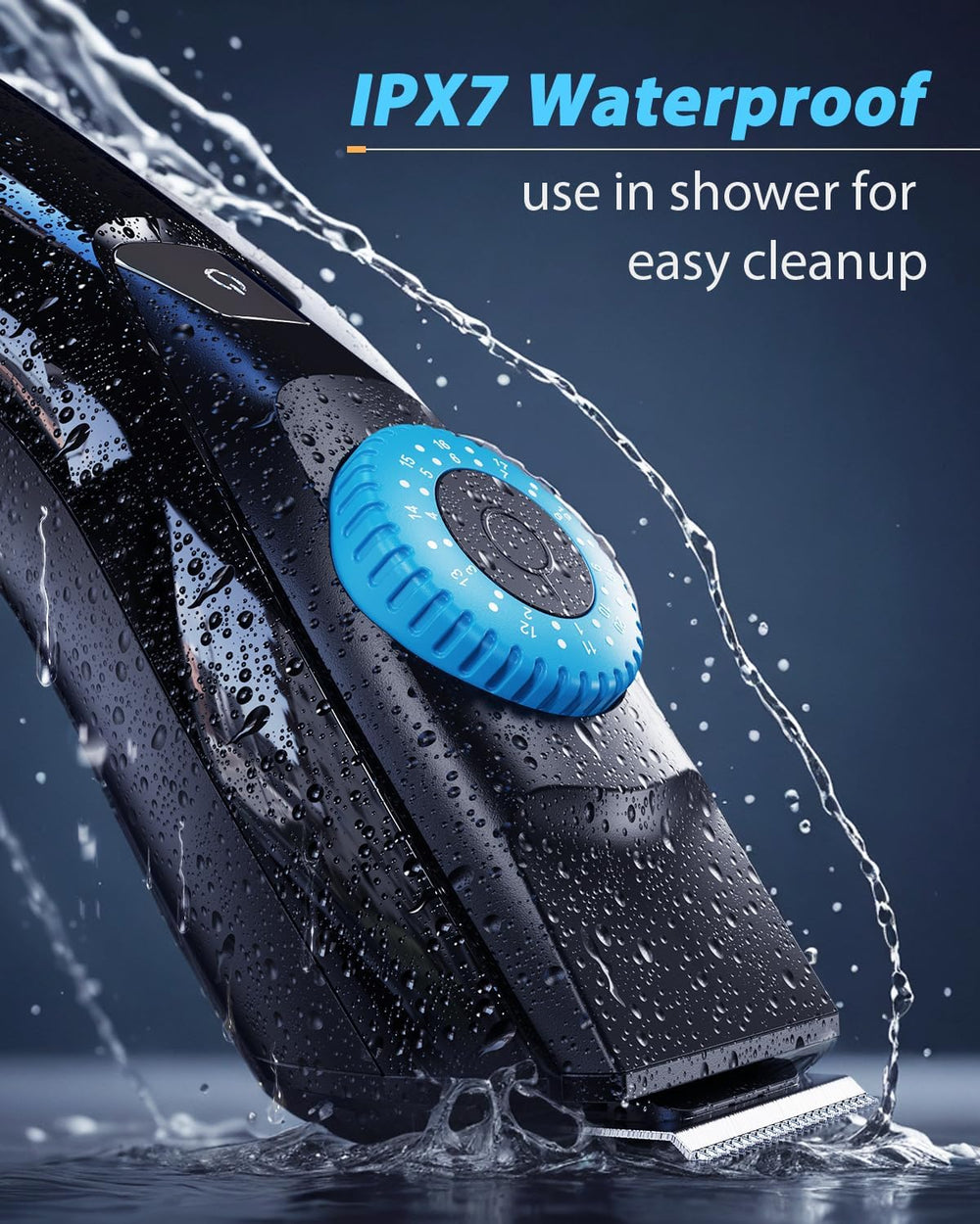 Voukad waterproof design for safe shower use and easy cleanup