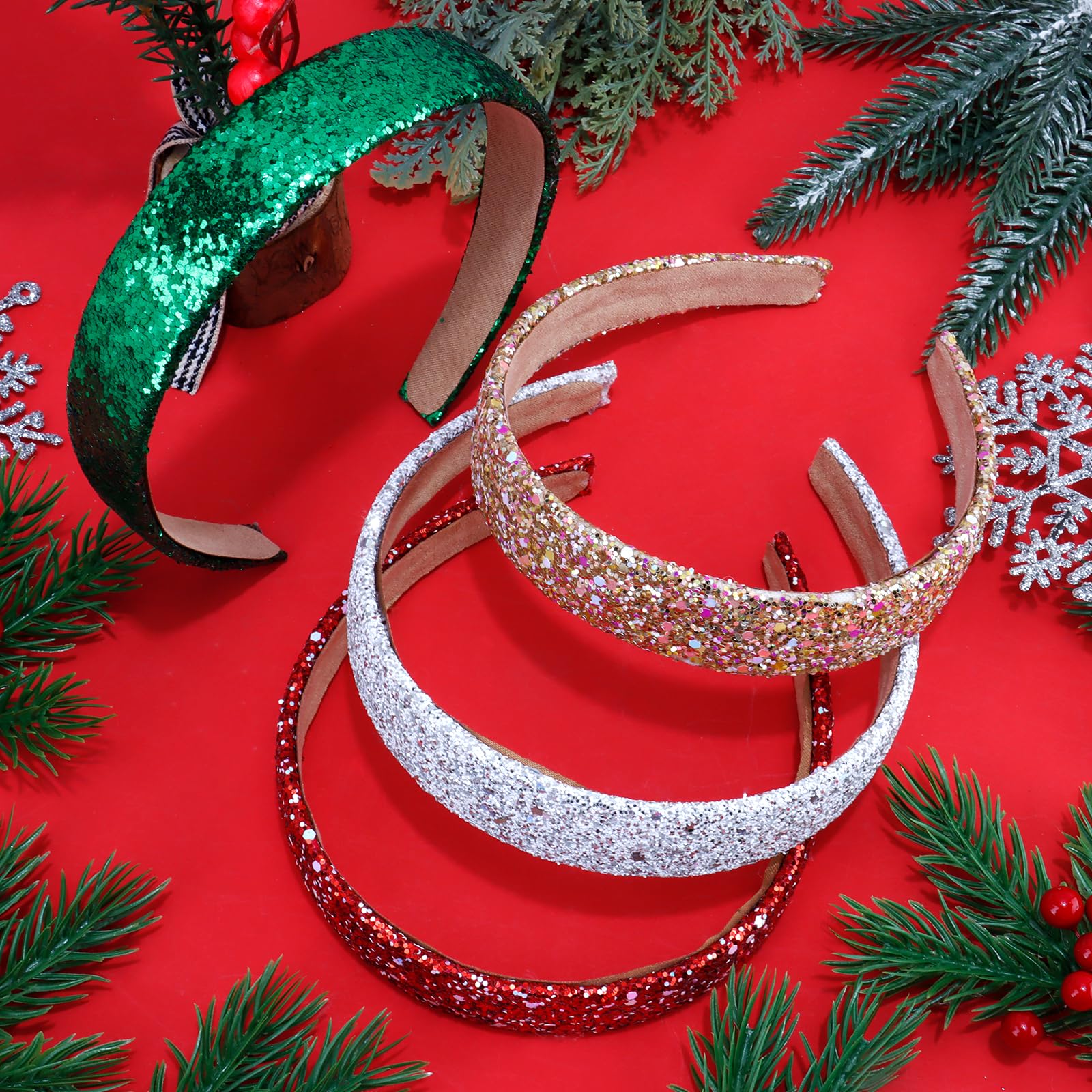 Vovii glitter headband party bling adds eye-catching sparkle to celebrations.