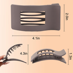 Pinza Vovii para pelo: vista lateral, agarre antideslizante para cabello grueso.