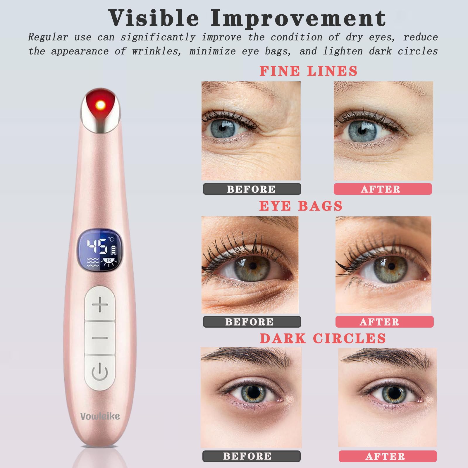 Vowleike Eye Lift Wand is compact and portable for travel skincare.