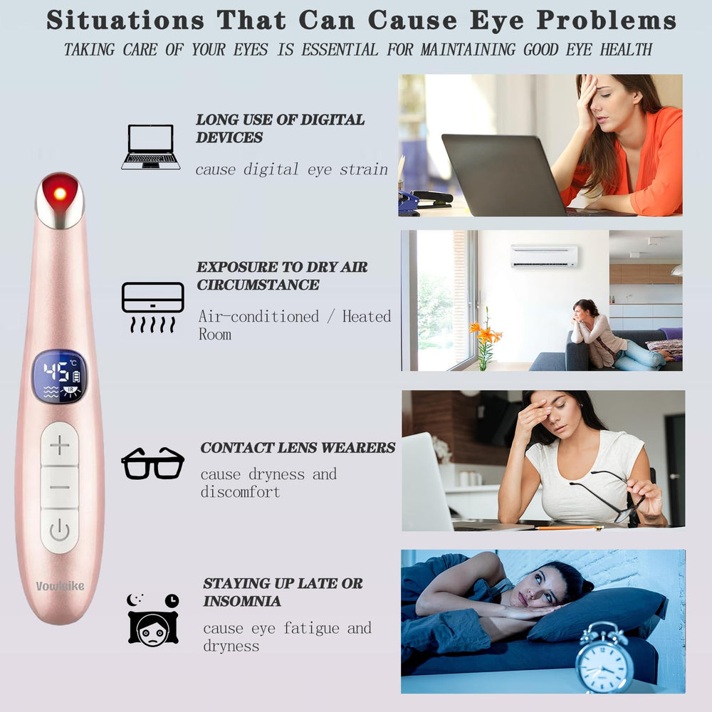Vowleike Eye Lift Wand helps reduce under-eye puffiness through precise tapping.