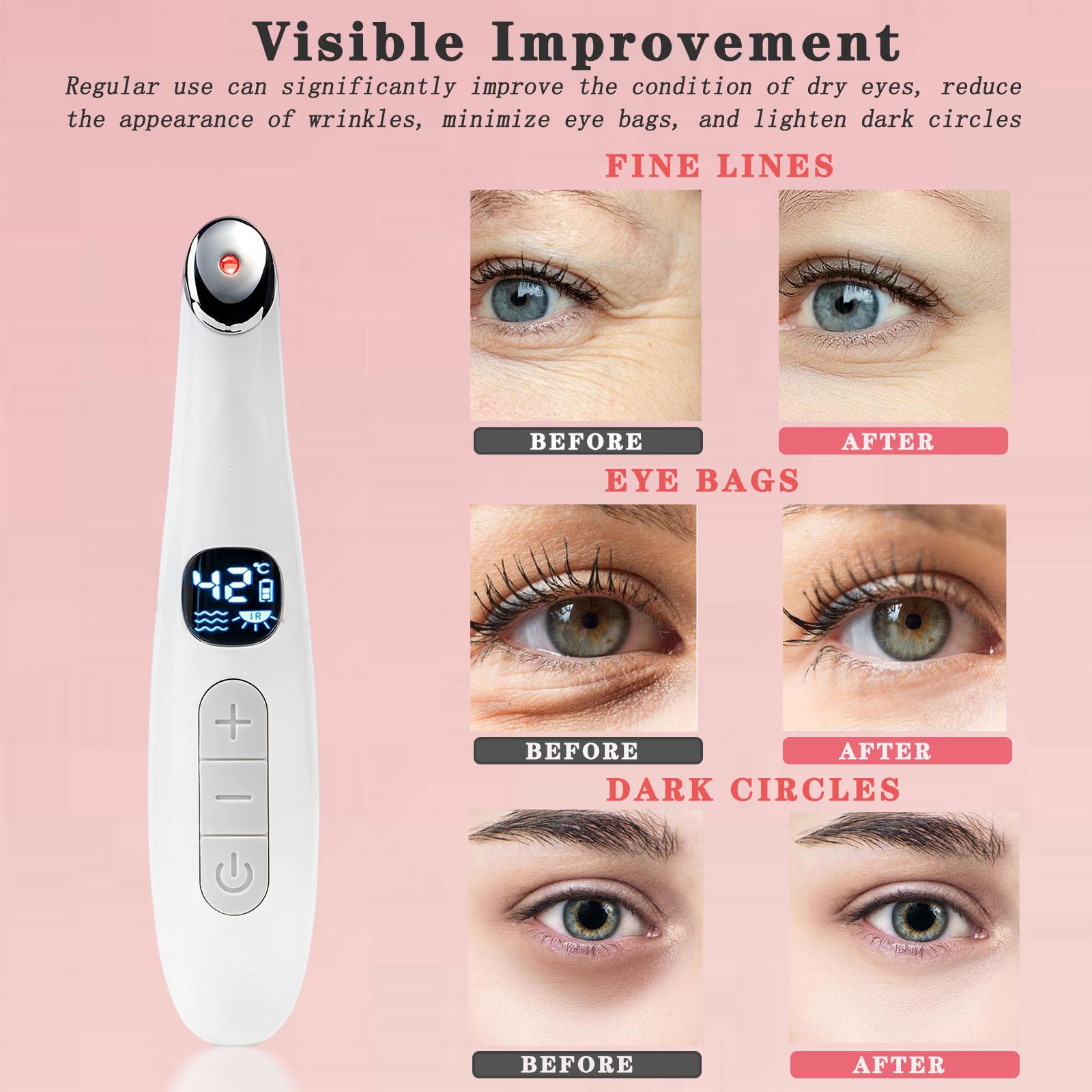 Vowleike Eye Lift Wand enhances skincare absorption after serums and creams.