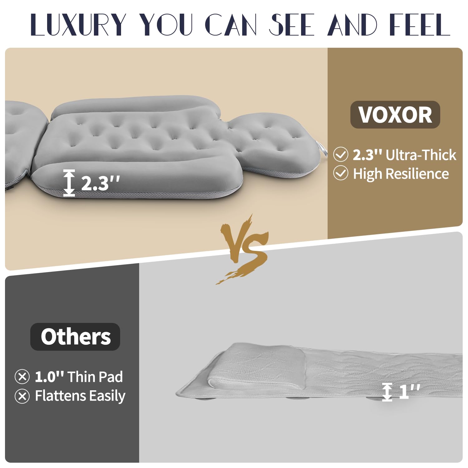 VOXOR laundry bag included for easy care and storage after bathing