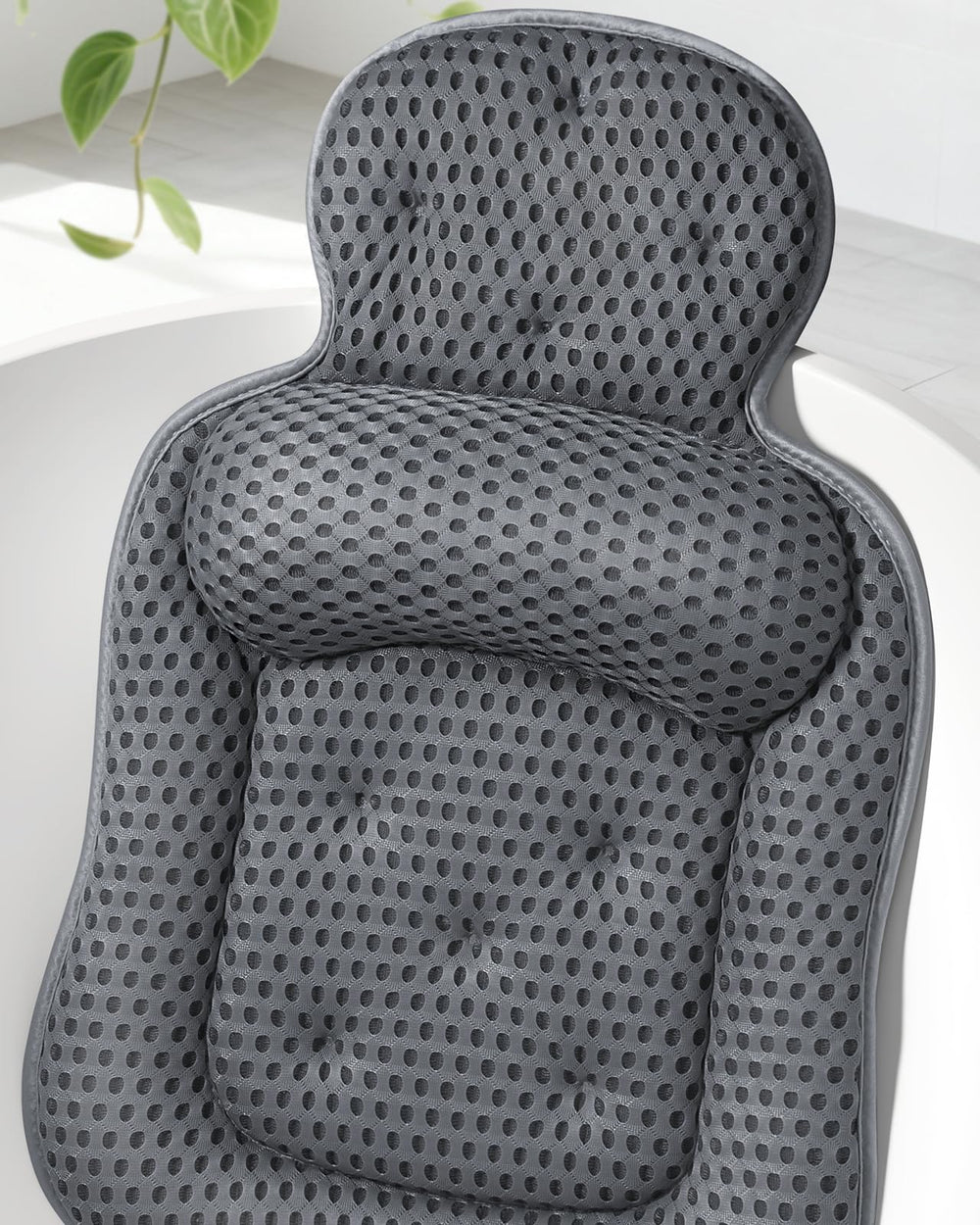 VOXOR bath pillow provides extra-large head and neck support for comfortable soaks