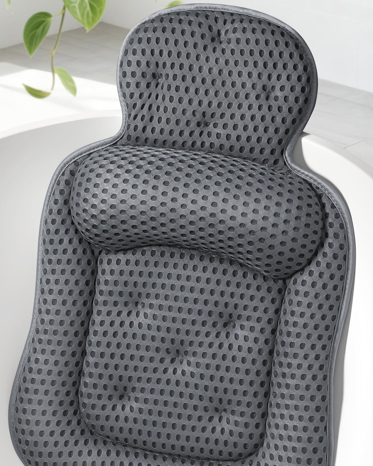VOXOR bath pillow provides extra-large head and neck support for comfortable soaks