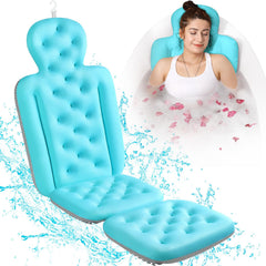 VOXOR full body bath pillow top view delivering spa-like comfort and full head-to-toe support