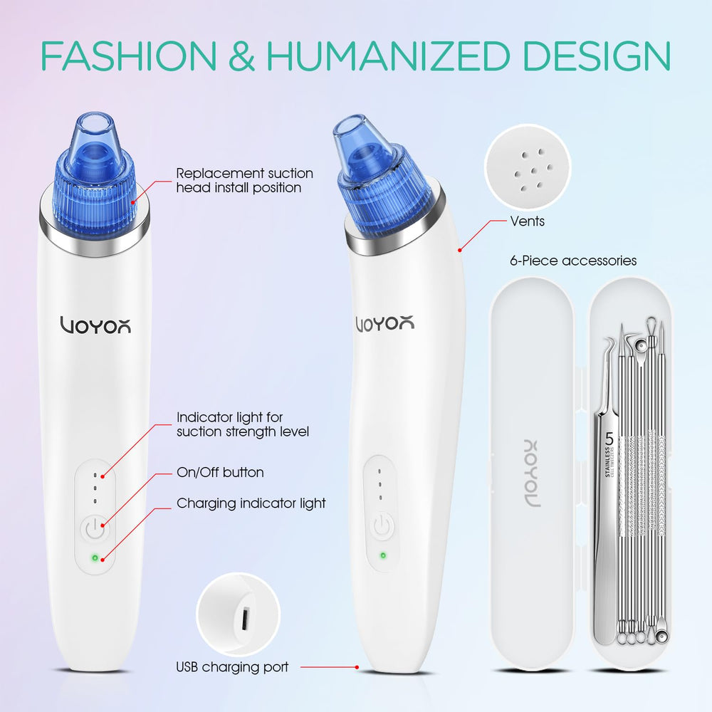 VOYOR easy-clean design with detachable heads for quick sanitation.