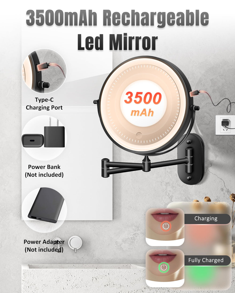 VPU 360-degree-rotation-mirror offers flexible viewing