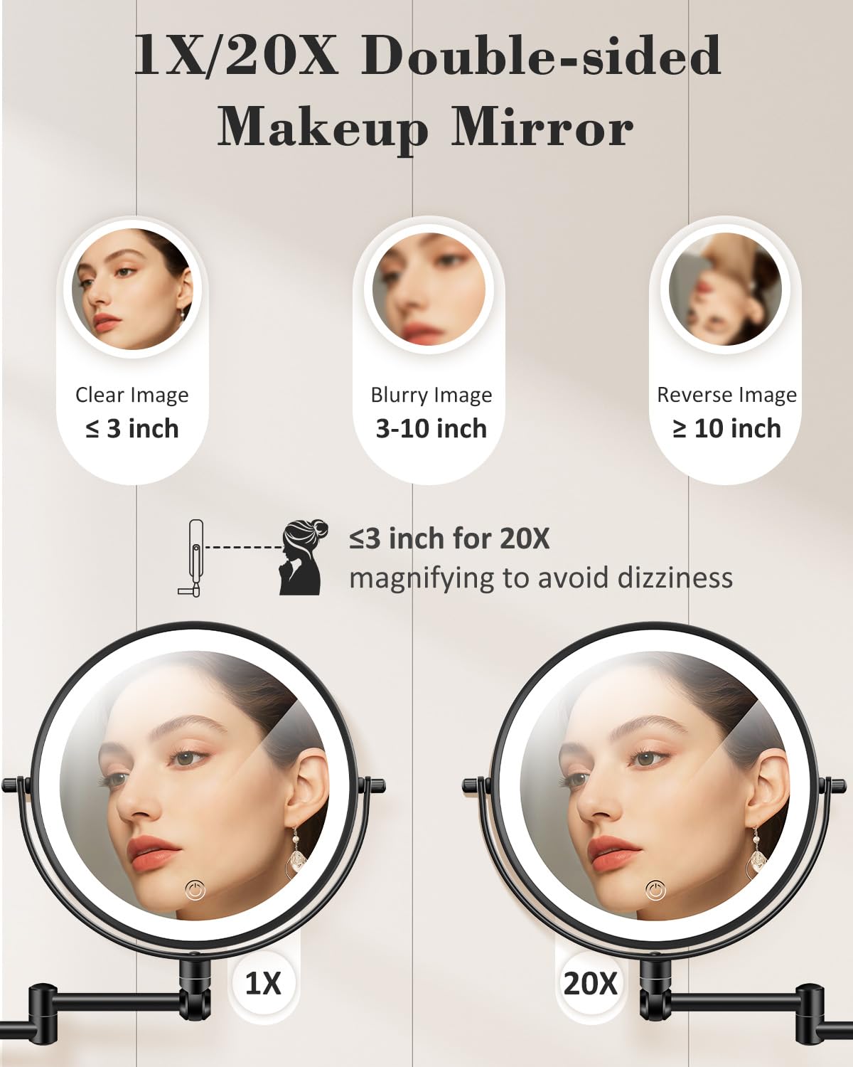 VPU mirror 1x view for full-face checks.