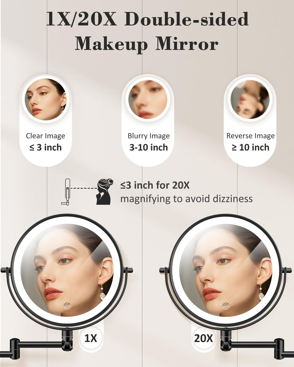 VPU mirror 1x view for full-face checks.