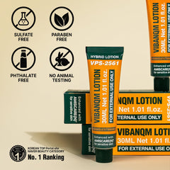 VQM Vibanquentmanka lotion texture swirl highlighting smooth, quick-absorbing hydration