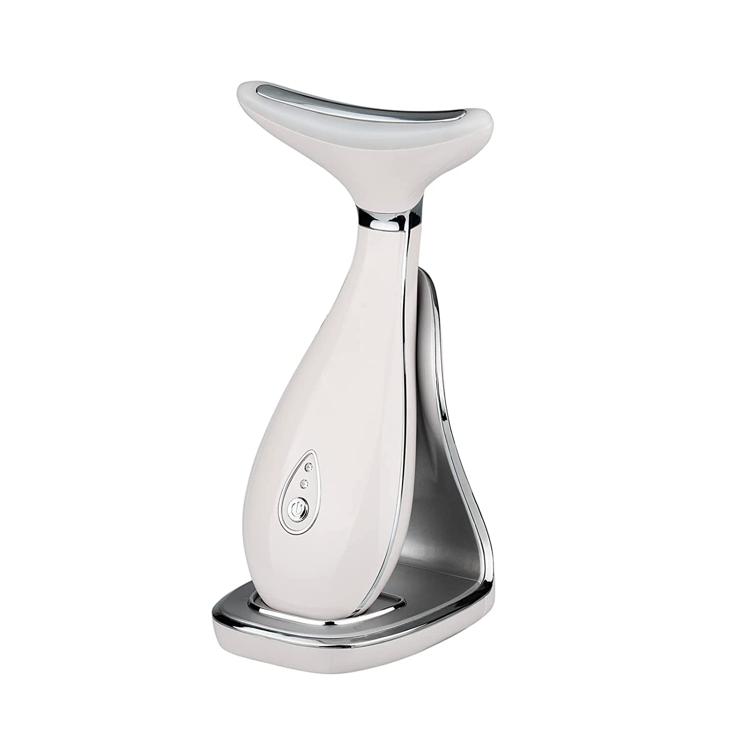 VRAIKO Lily neck massager showing LED triple action for radiant skin application