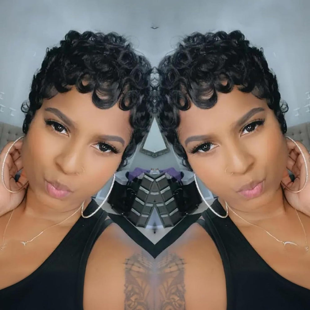 VRZ Pixie Cut Wig daily-use look in motion showcases easy wear