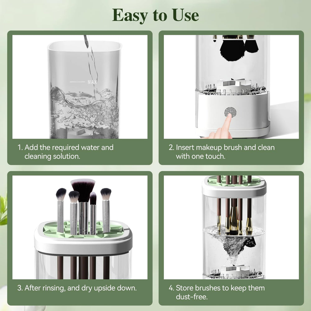 Vseomay multi-shape silicone cap accommodates varied brushes for efficient, versatile cleaning.