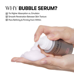 VT COSMETICS Bubble Serum foam application demonstrates airy texture for quick pampering