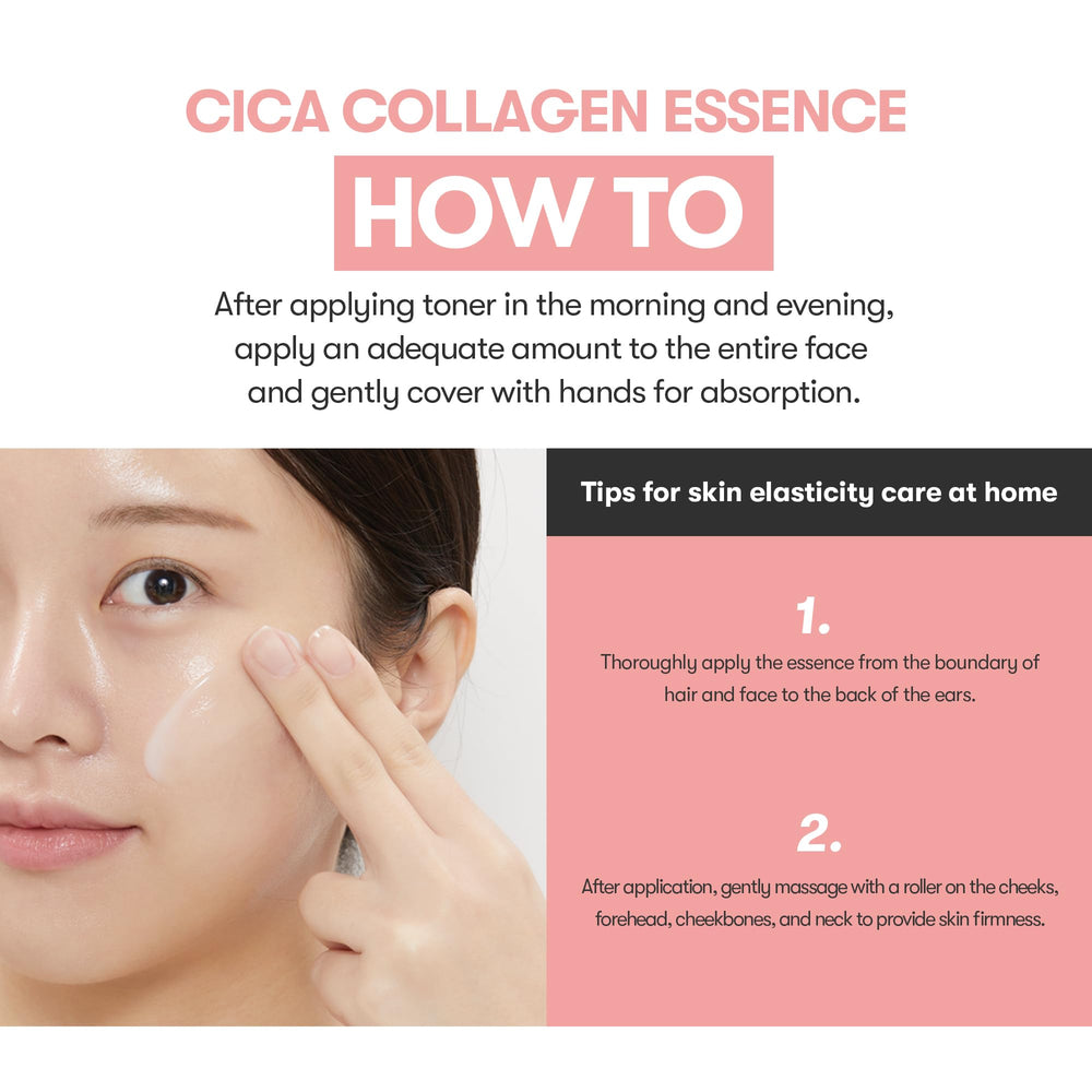 VT COSMETICS Cica Collagen Essence texture swirl demonstrates hydrating, gentle application