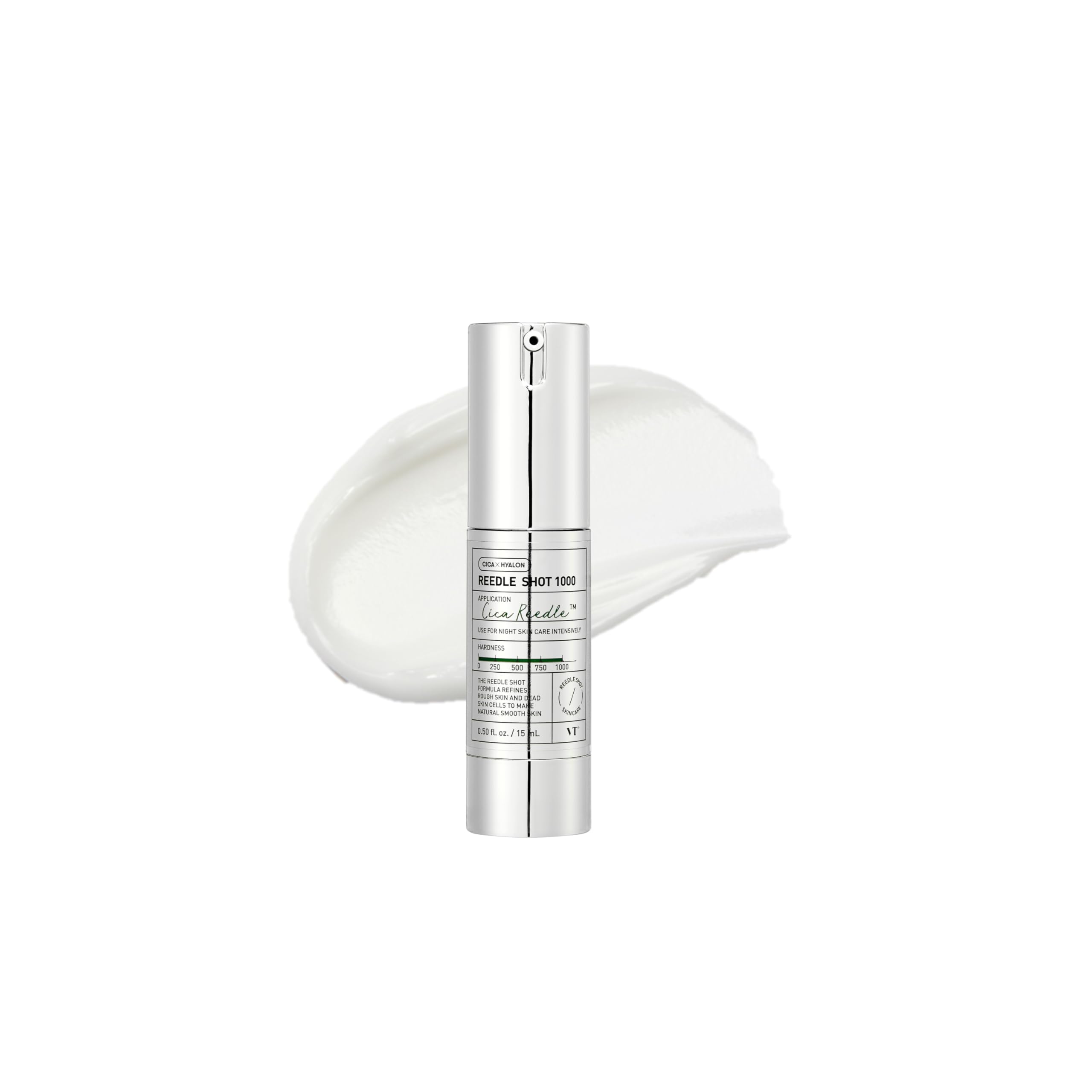 VT COSMETICS CICA Reedle Shot bottle close-up showcasing soothing, lightweight essence for calm skin.