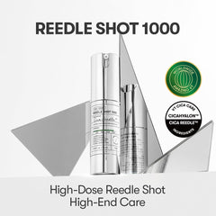 VT COSMETICS CICA Reedle Shot dropper-action demonstrates easy, targeted hydration after cleansing.