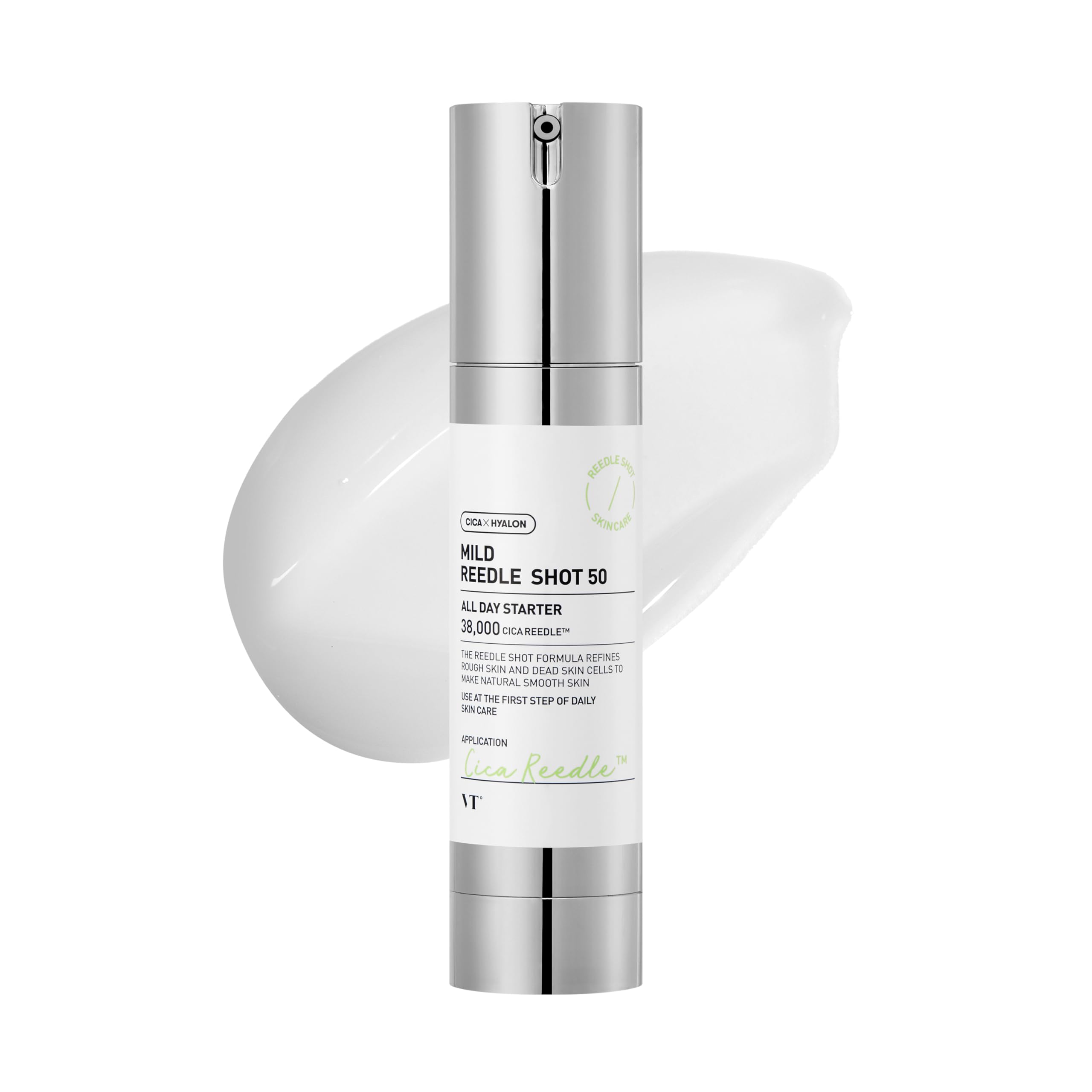 VT COSMETICS CICA Reedle Shot bottle highlighting pore care and exfoliation
