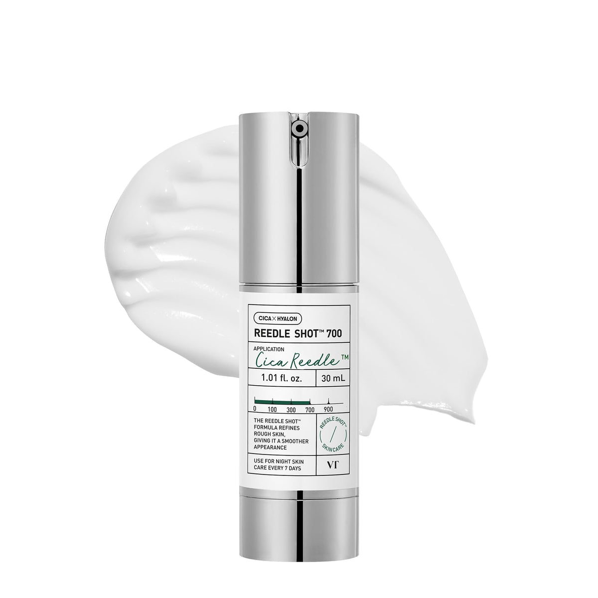 VT COSMETICS CICA Reedle Shot tingling sensation during application supports skin renewal