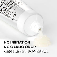 VT COSMETICS Garlic AC Reedle Shot Gel Cream application pump demonstrating quick absorption.