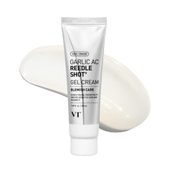 VT COSMETICS Garlic AC Reedle Shot Gel Cream bottle for daily hydration and gentle exfoliation.