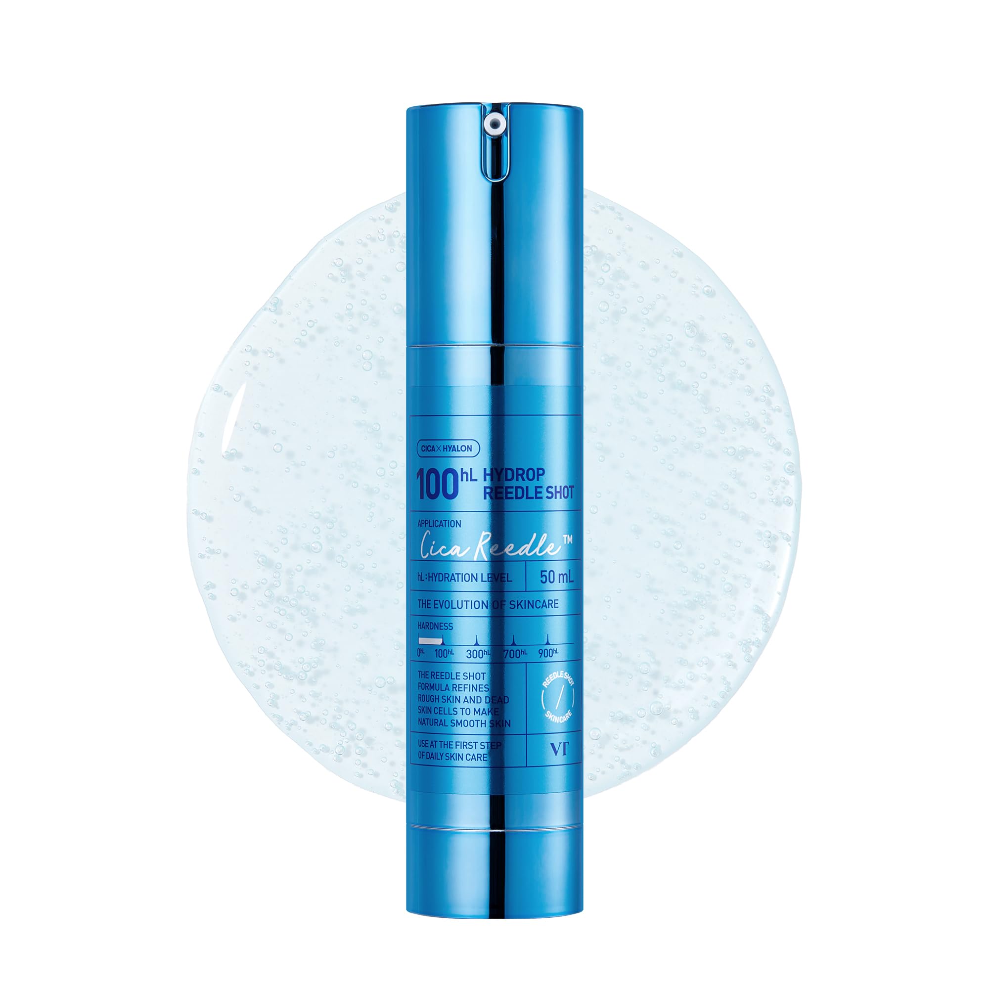 VT COSMETICS Hydrop Reedle Shot bottle front highlights deep hydration for dry skin