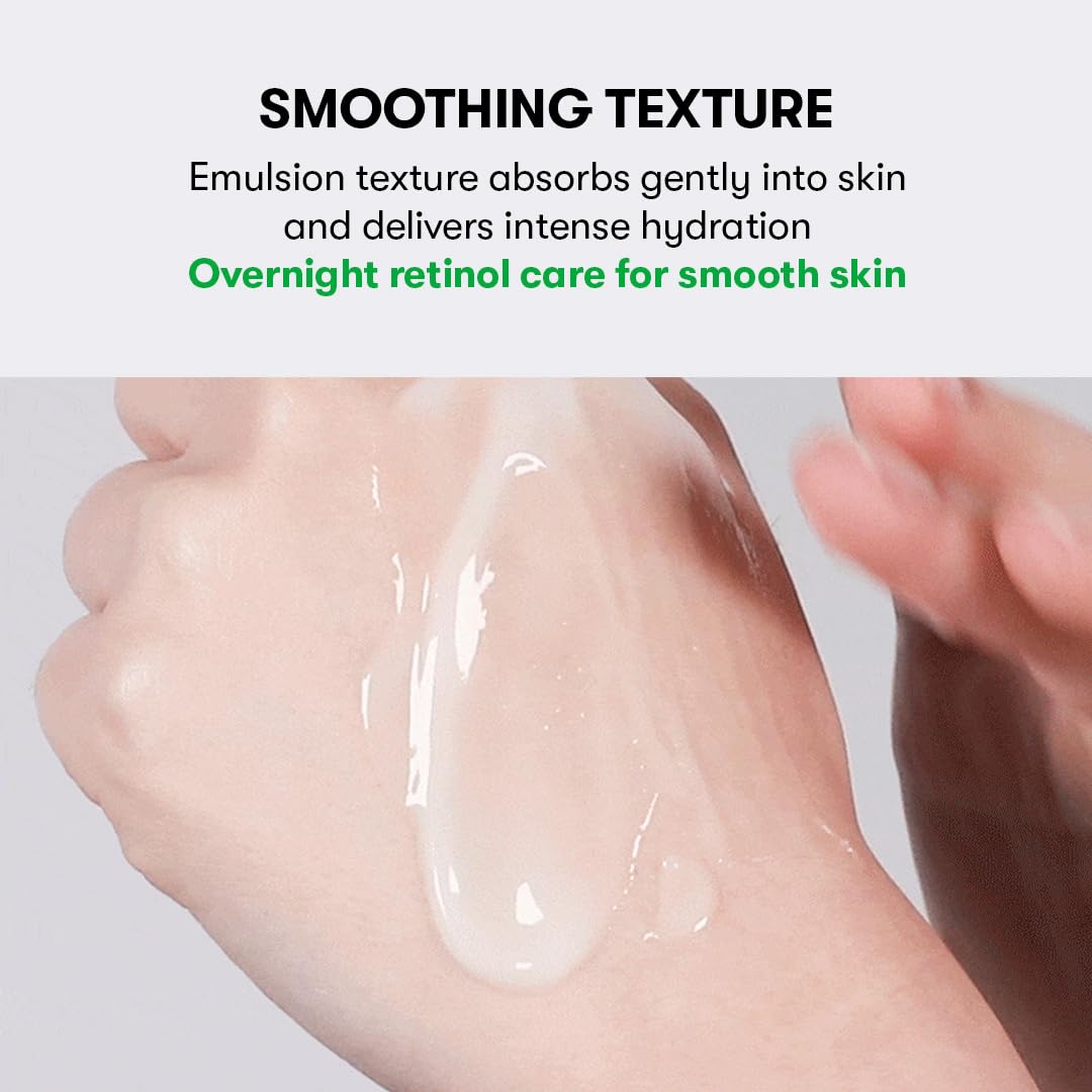 VT COSMETICS Night-time application scene hints at overnight hydration and smooth waking skin.