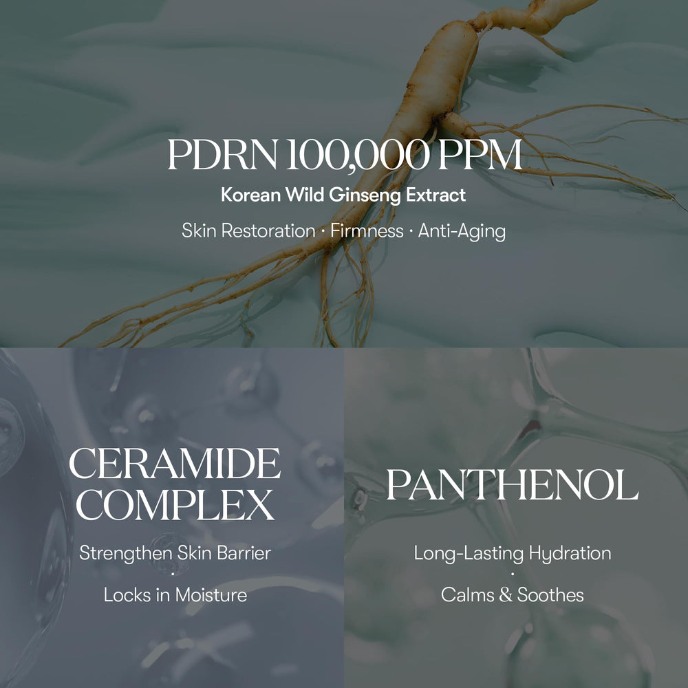 VT COSMETICS PDRN 100 Essence dispensing pump enables easy fragrance-free application.