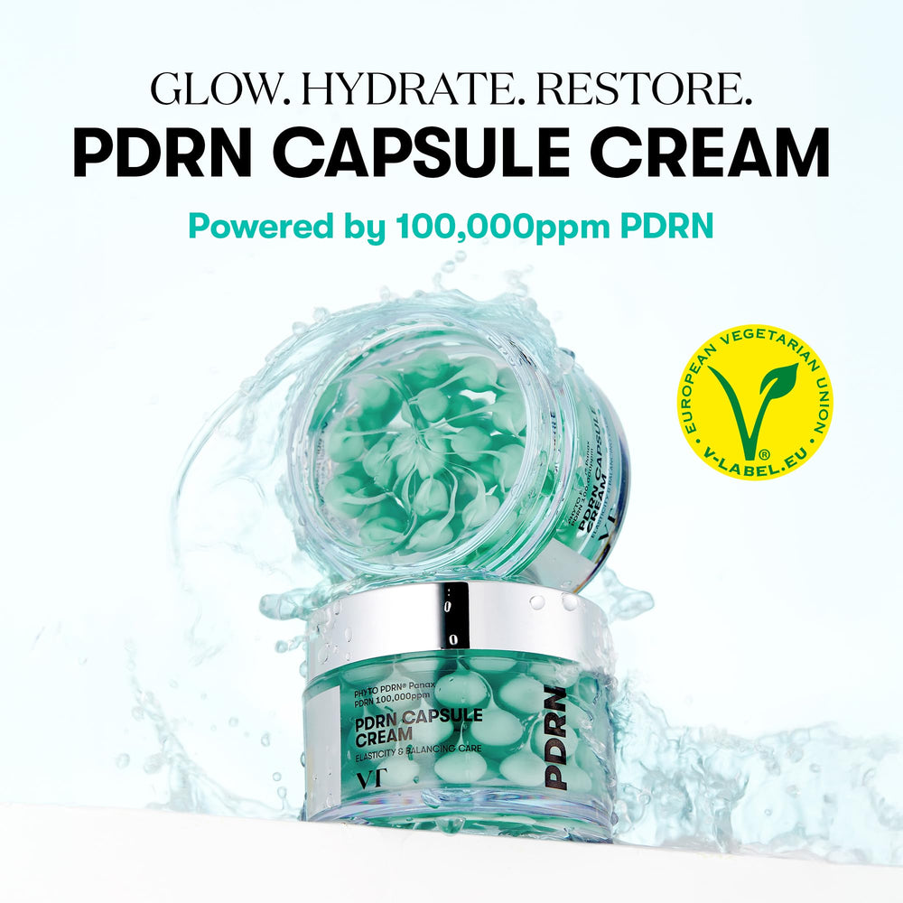 VT COSMETICS PDRN Capsule Cream texture-glow highlights lightweight gel for hydration