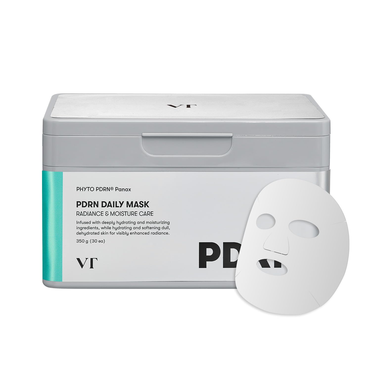 VT COSMETICS PDRN Daily Mask packaging showcases month long routine