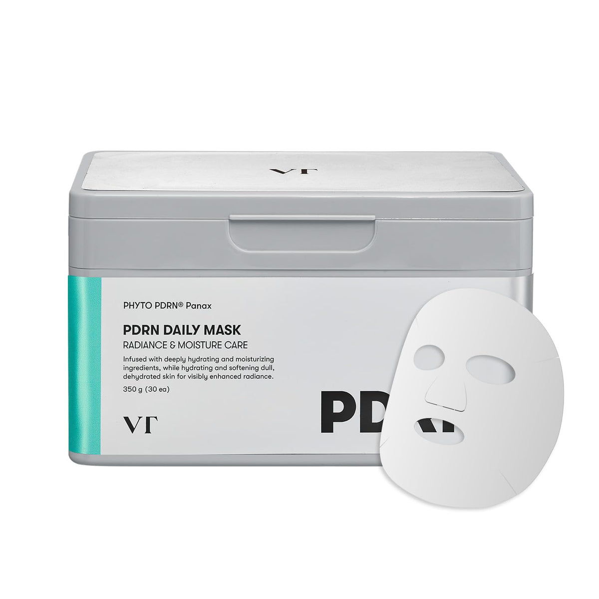 VT COSMETICS PDRN Daily Mask packaging showcases month long routine