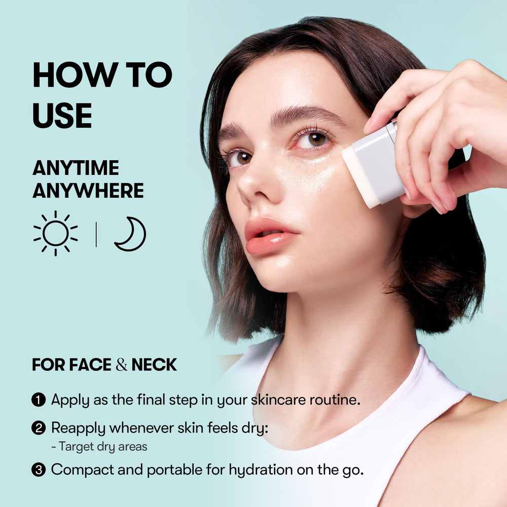 VT COSMETICS PDRN Essence Stick Balm before-and-after makeup base look