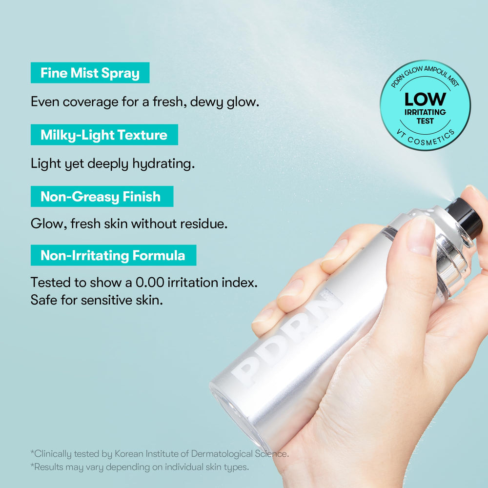 VT COSMETICS PDRN Glow Ampoule on-the-go hydration for busy days.