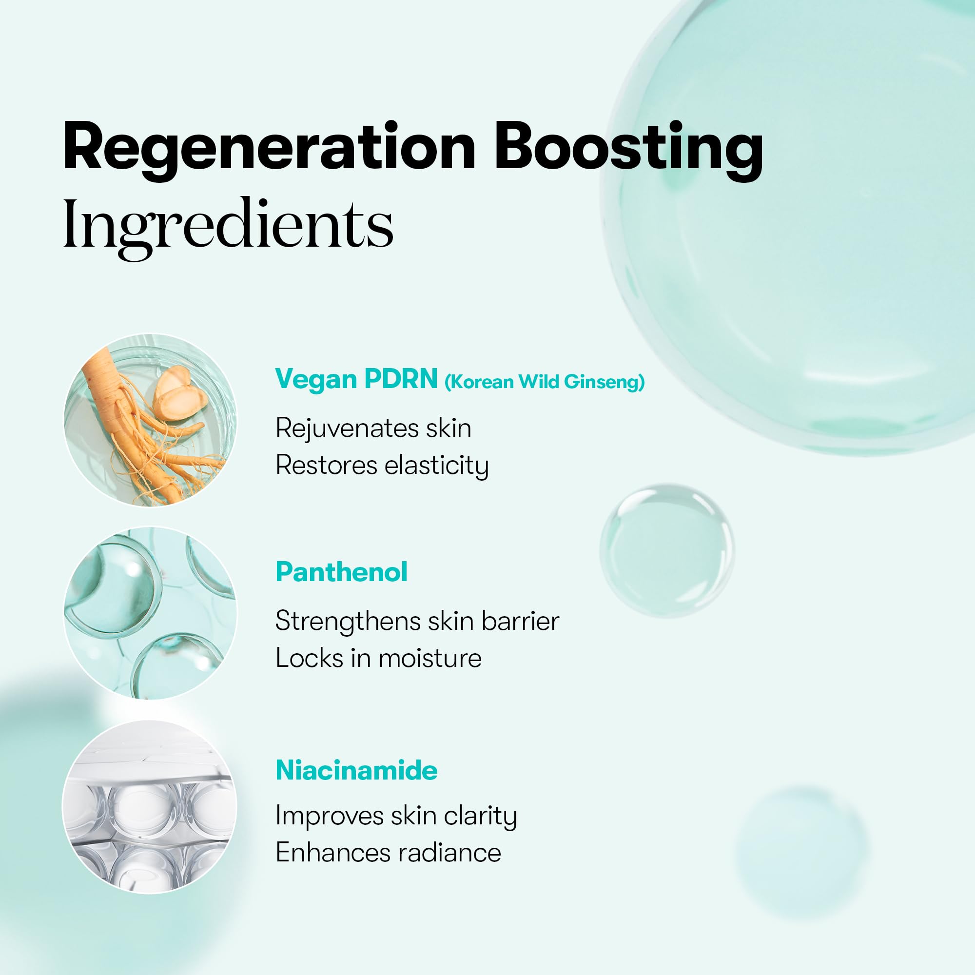 VT COSMETICS PDRN Hydrogel Mask ampoule essence features ginseng-infused nutrient boost