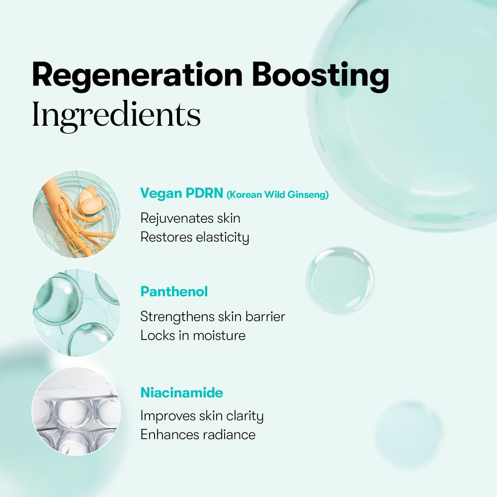 VT COSMETICS PDRN Hydrogel Mask ampoule essence features ginseng-infused nutrient boost