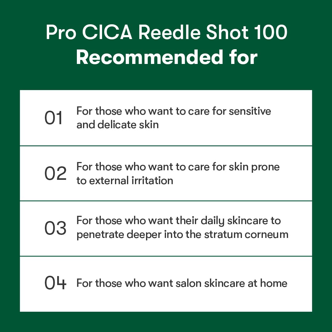 VT COSMETICS Pro Cica Reedle Shot bottle shown for daily ritual use