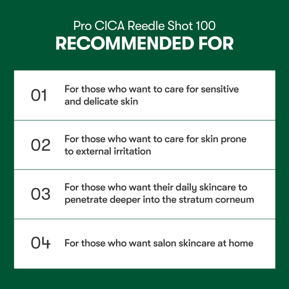 VT COSMETICS Pro Cica Reedle Shot in skincare routine setup for texture refinement