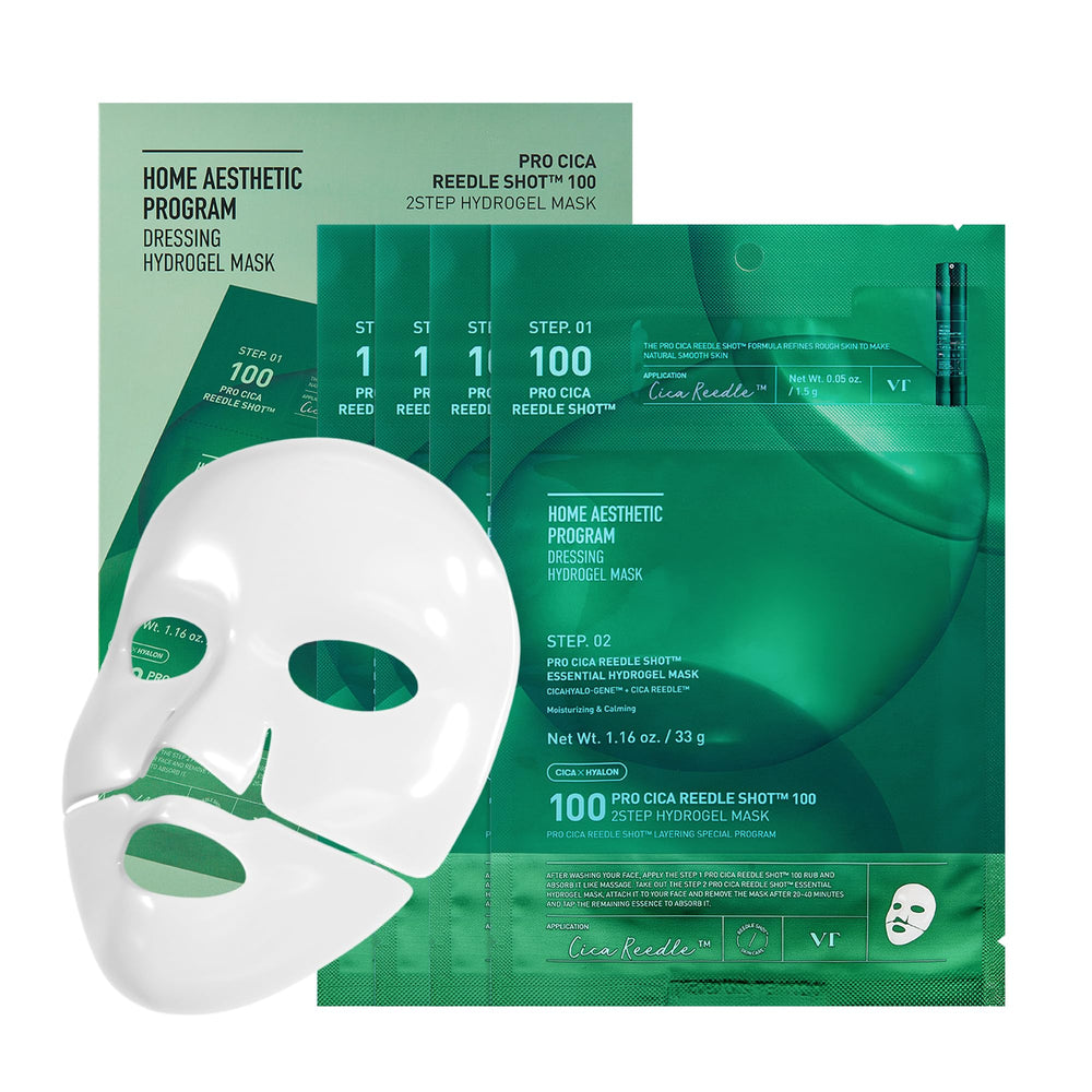 VT COSMETICS Pro Cica Reedle Shot packaging shown for a calming routine.