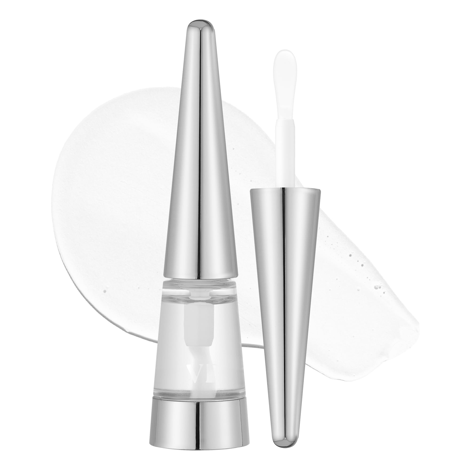 VT COSMETICS Reedle Shot Lip Plumper gloss on lips with instant fullness and hydration.