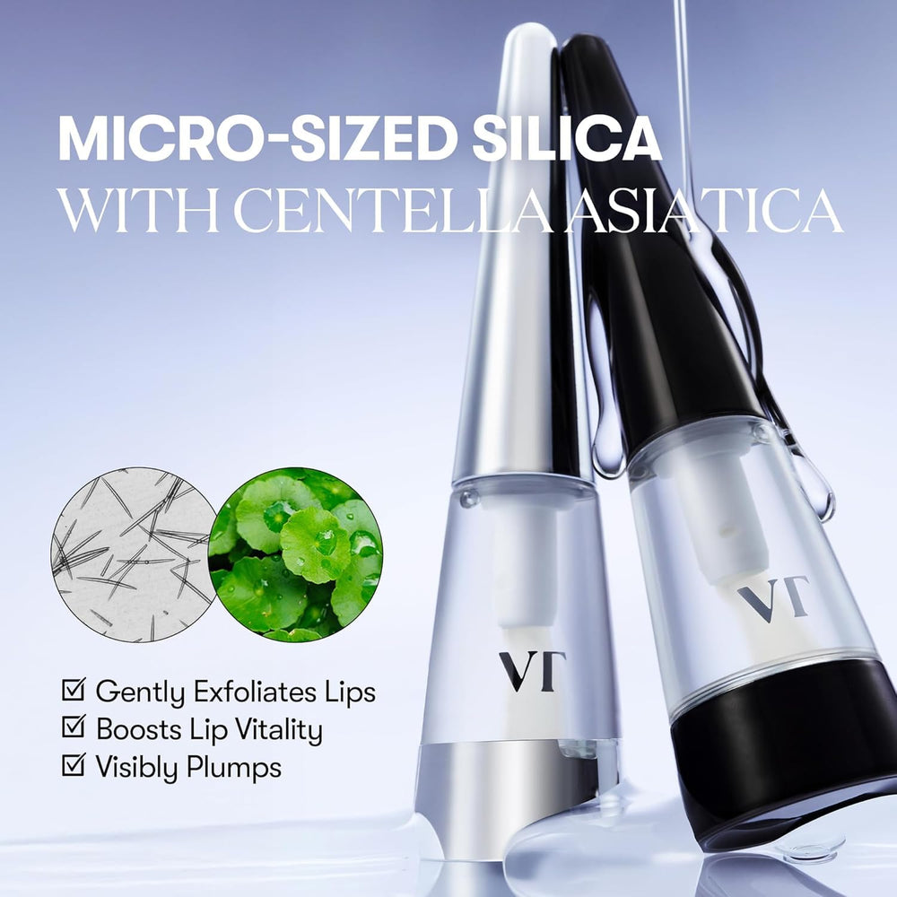 VT COSMETICS Reedle Shot gloss swatch highlights high-shine non-sticky finish on lips