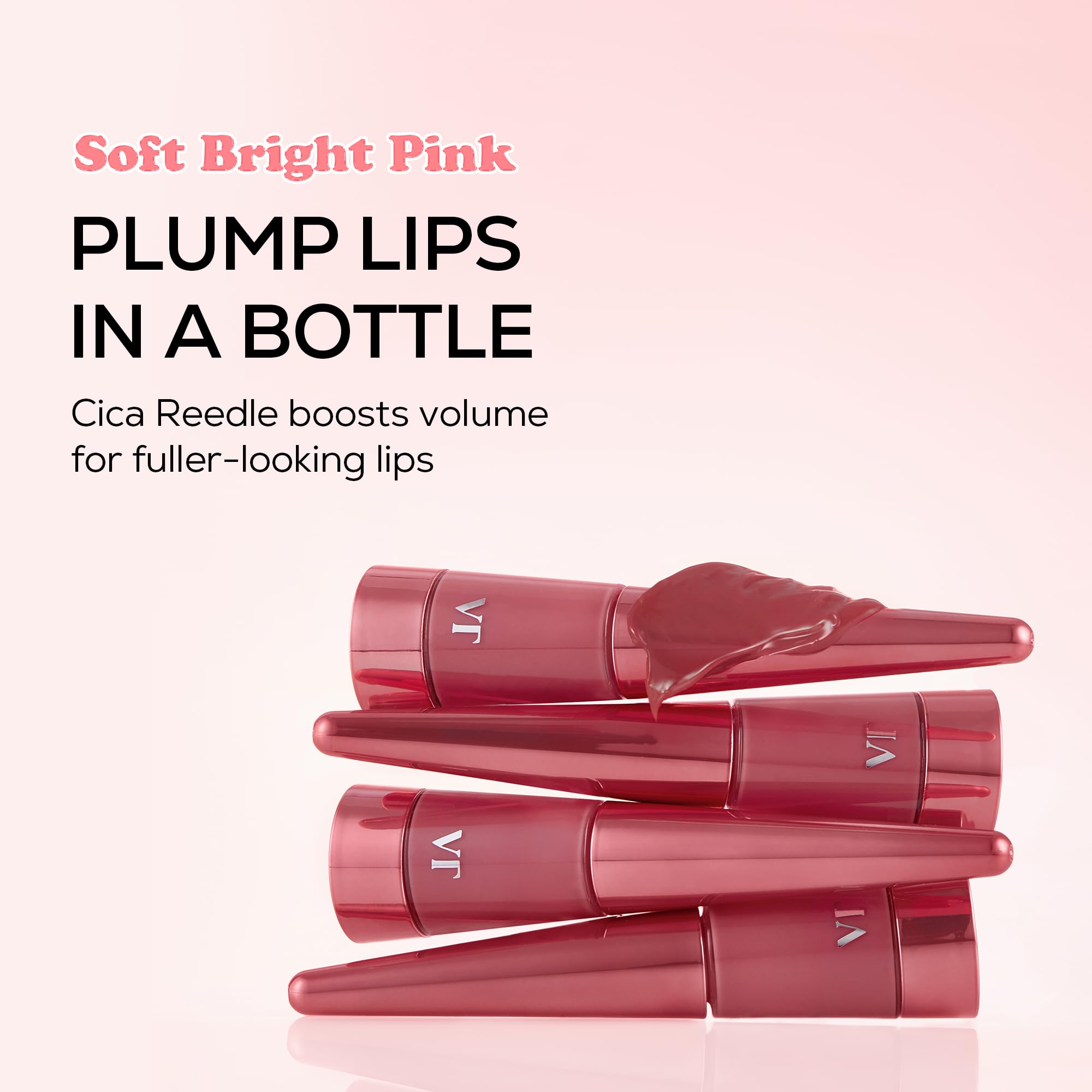 VT COSMETICS Reedle Shot Lip Plumper Usagi Pink tingling effect for a fuller-feeling pout.