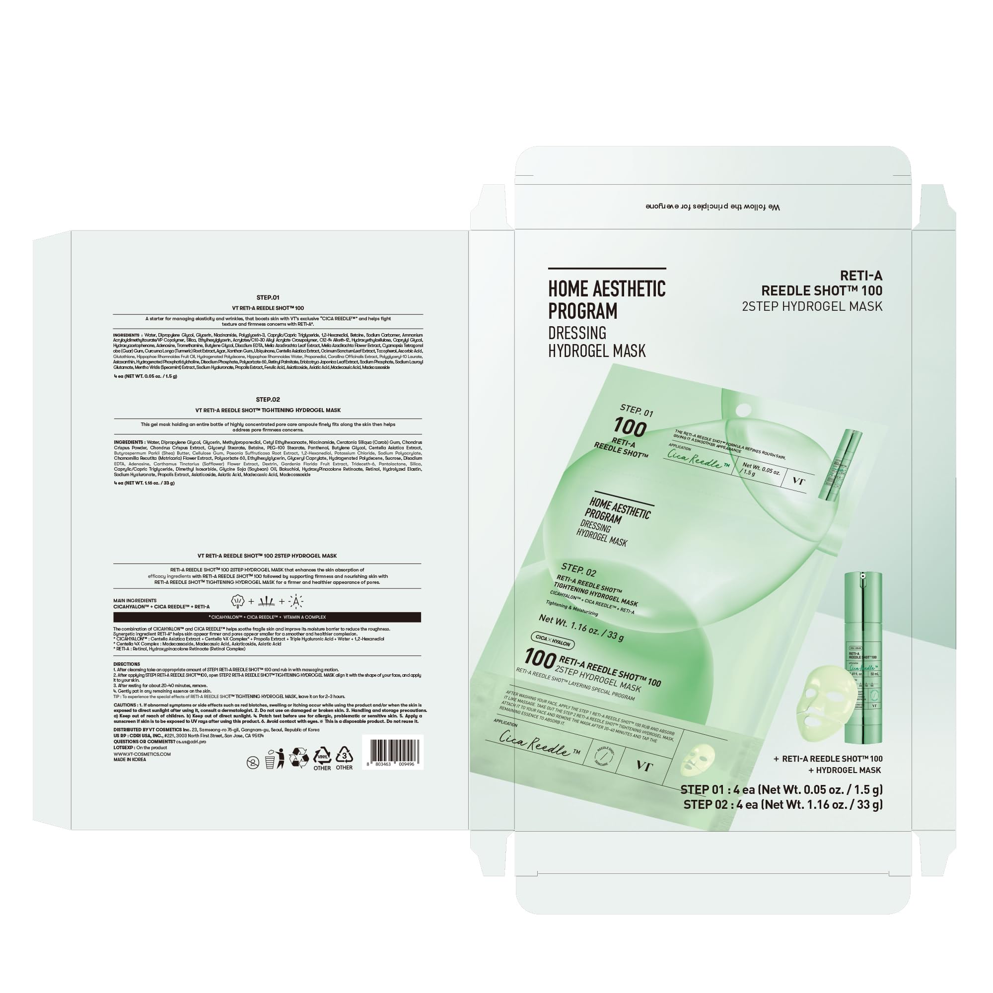 VT COSMETICS Reti-A Reedle Shot retinol-bakuchiol blend.